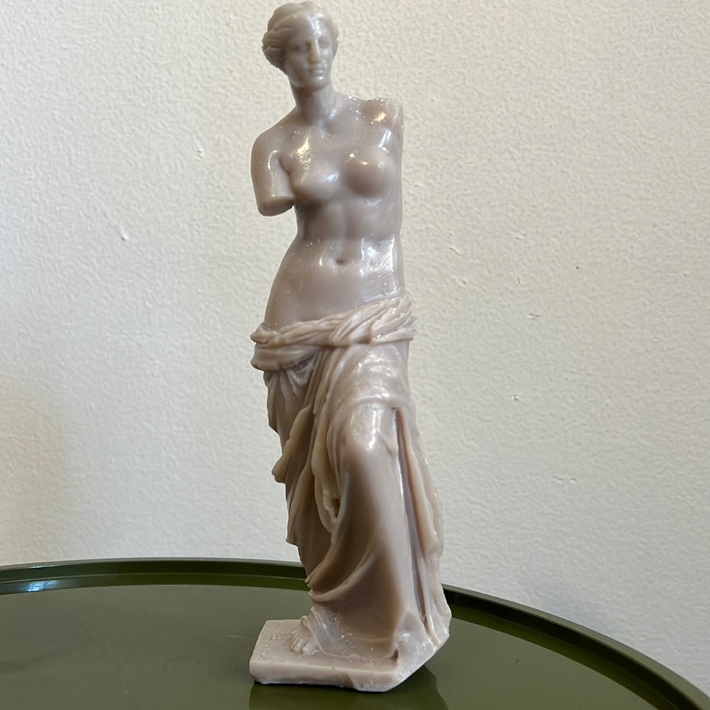 Handmade venus sculpture in gray